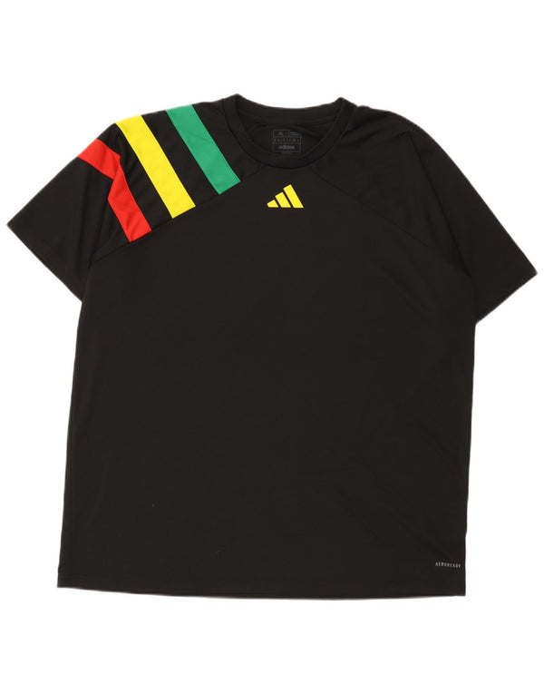 T-shirt Adidas Aeroready Regular Fit da uomo XL color block nero