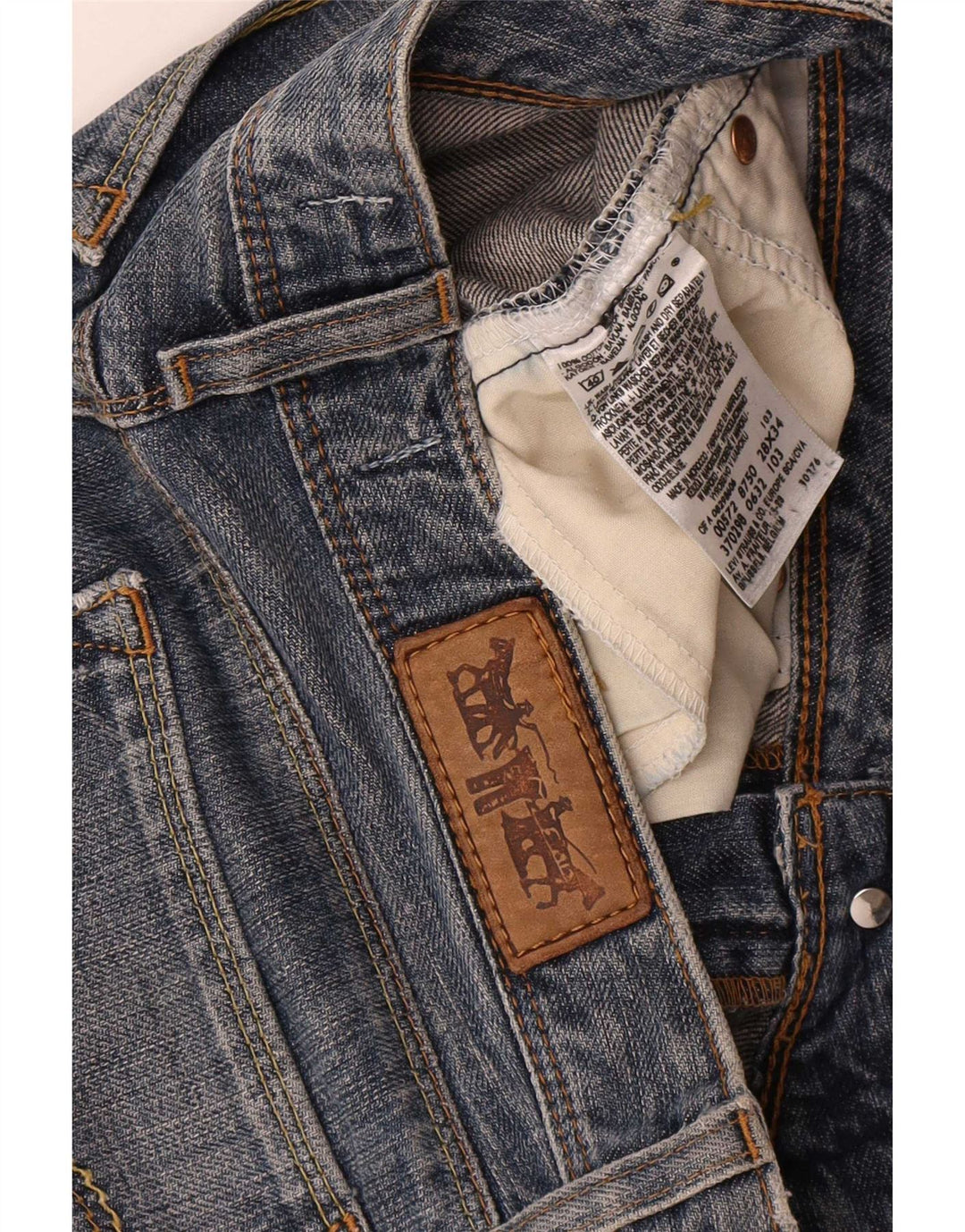 Jeans Levi's 572 Bootcut da donna W28 L34 cotone blu