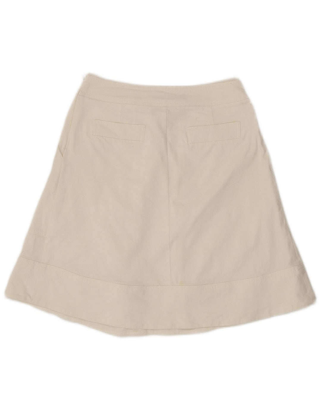 Gonna a trapezio da donna Zara media W28 in cotone bianco