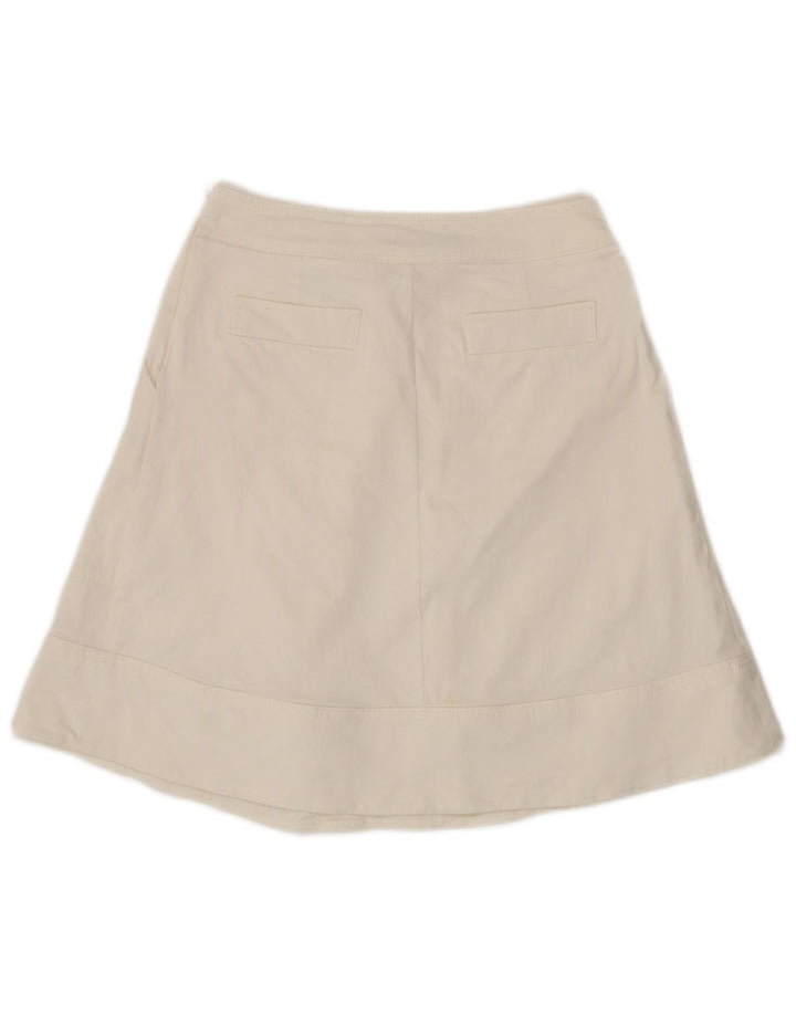 Gonna a trapezio da donna Zara media W28 in cotone bianco