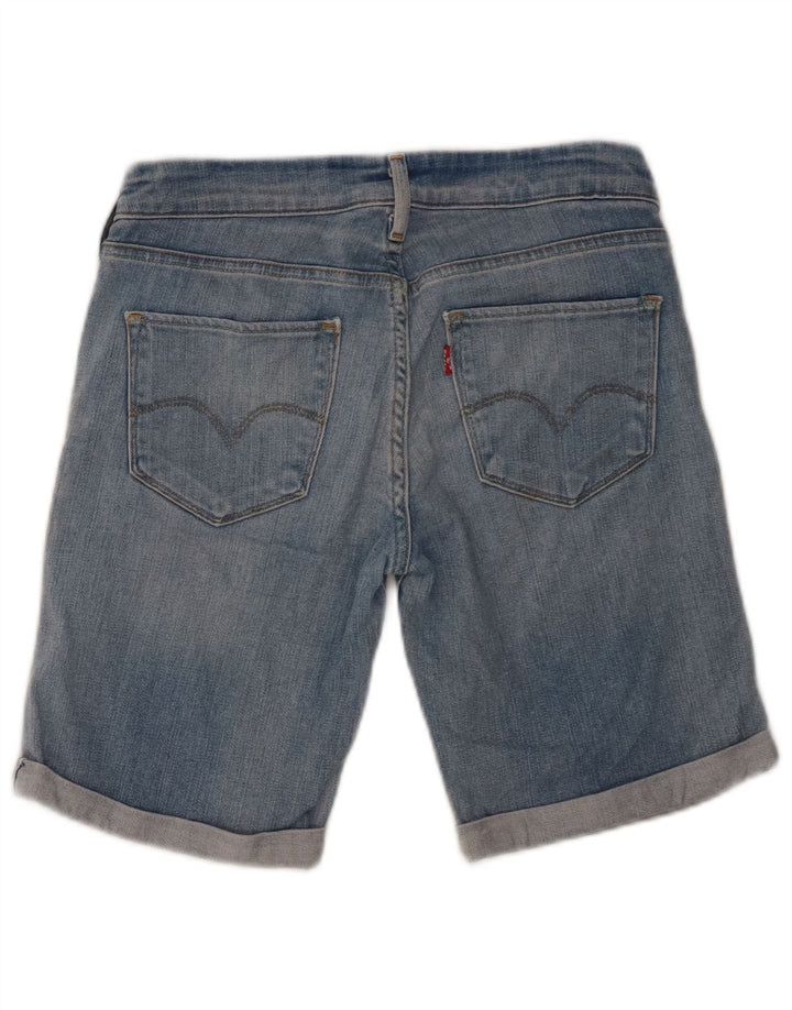 Pantaloncini di jeans da donna LEVI'S W28 cotone blu medio