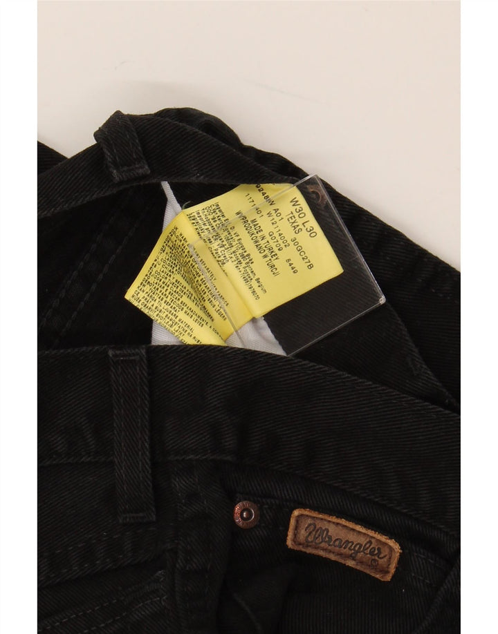 Jeans dritti da uomo Texas WRANGLER W30 L26 cotone nero