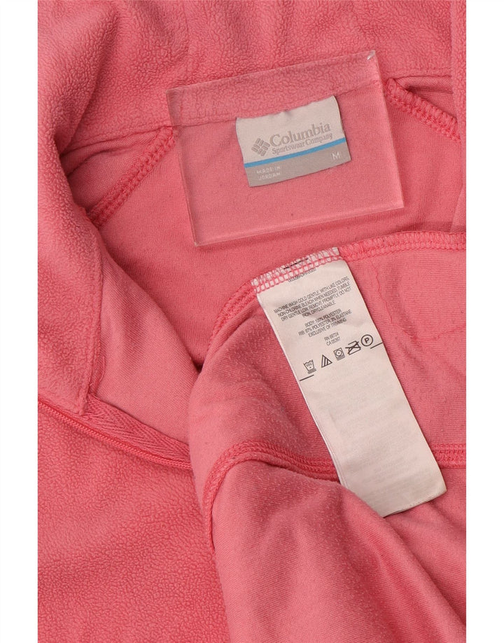 Maglione in pile da donna con collo e zip COLUMBIA UK 12 Poliestere rosa medio