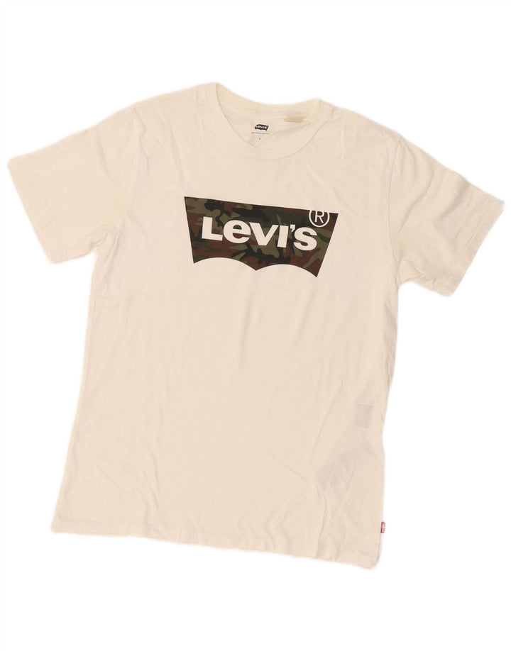 T-shirt grafica da uomo Levi's Top piccola in cotone bianco