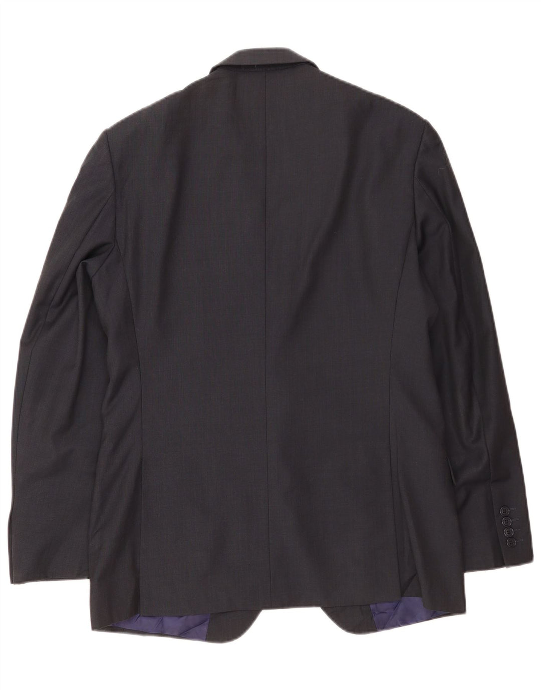 Giacca blazer a 2 bottoni da uomo Marks & Spencer UK 40 grande poliestere blu navy