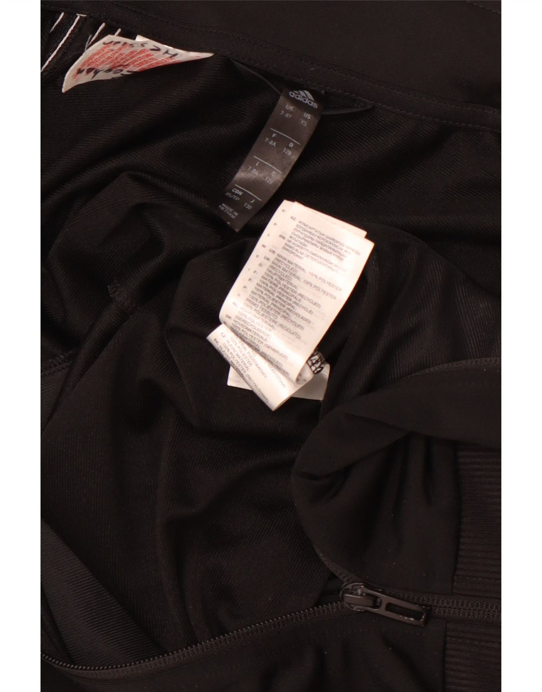 Giacca da tuta ADIDAS Aeroready per ragazzi 7-8 anni in poliestere nero