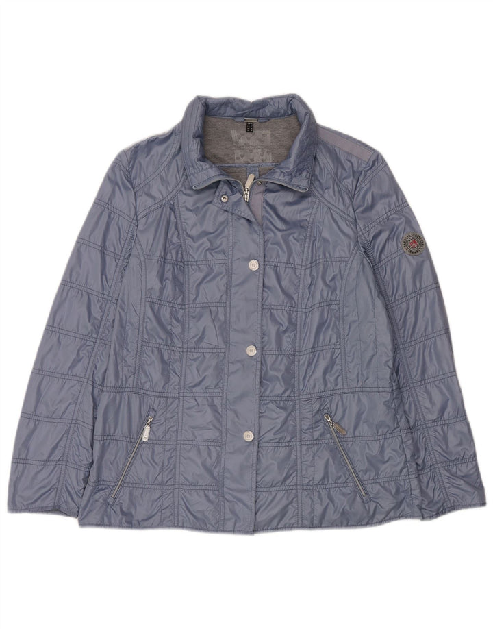 Giacca bomber da donna Barbara Lebek UK 16 grande poliestere blu