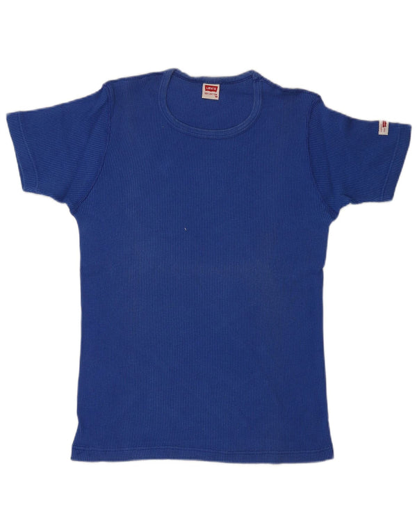 T-shirt da donna LEVI'S Top UK 12 cotone blu medio