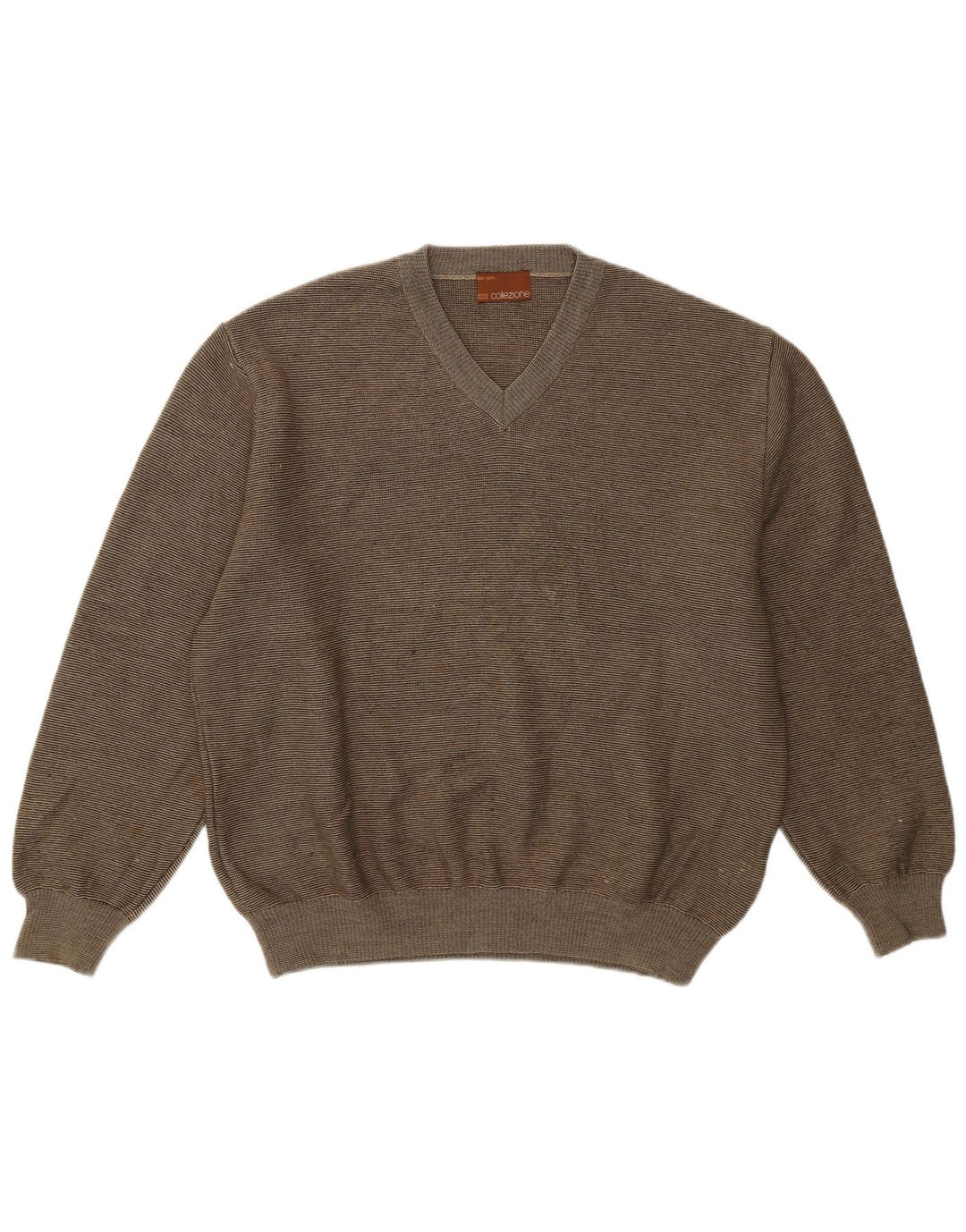 Maglione da uomo con scollo a V Marks & Spencer medio kaki