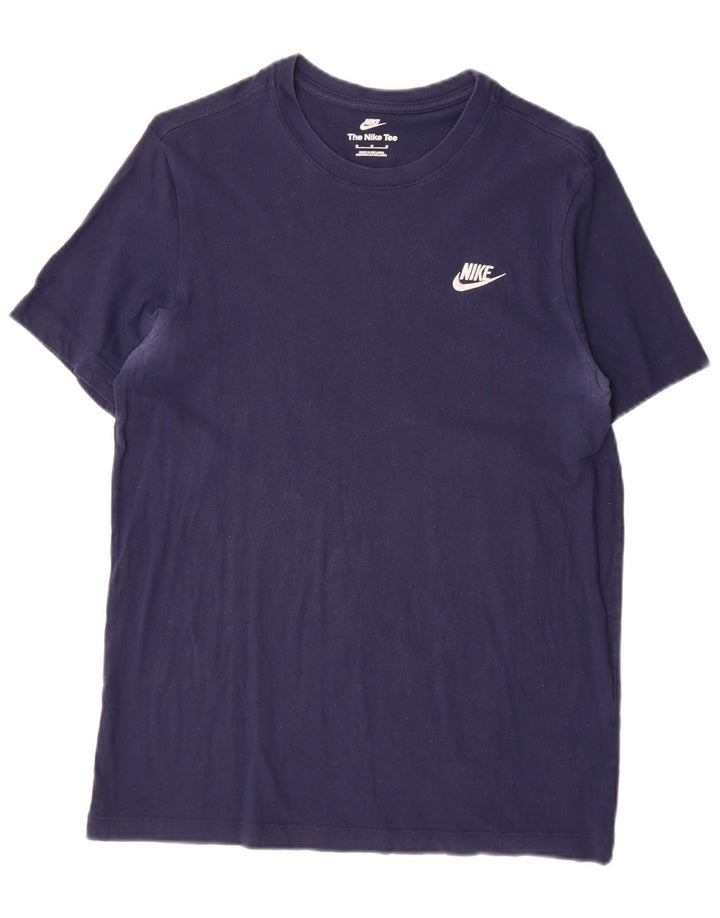 T-shirt da uomo Nike Top in cotone blu navy medio