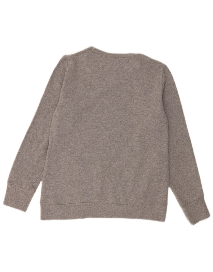Felpa da donna Adidas Jumper UK 12/14 Cotone grigio medio