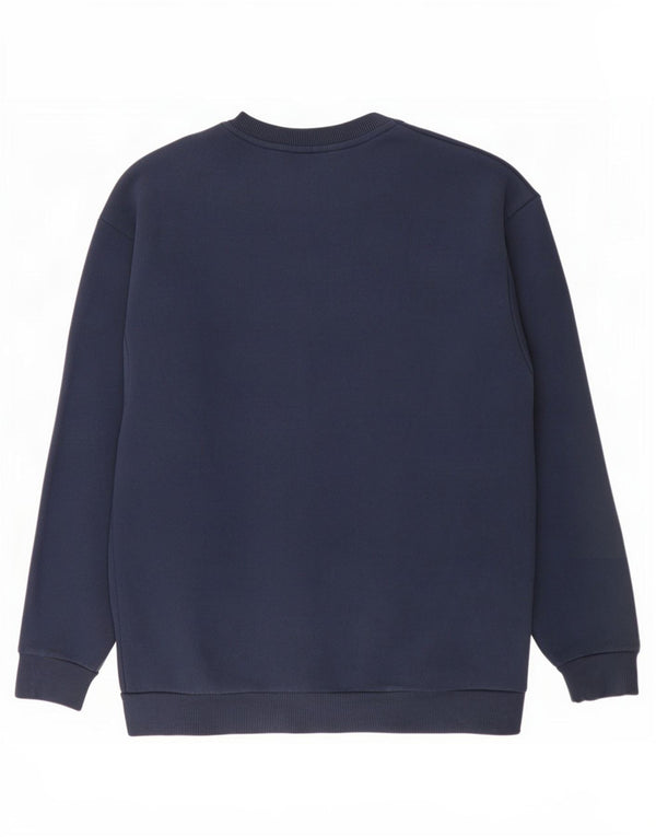 Felpa grafica da uomo Superdry Maglione piccolo in cotone blu navy