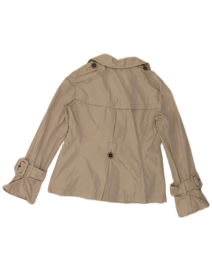 Trench corto da donna Marella UK 14 Large Beige Poliestere