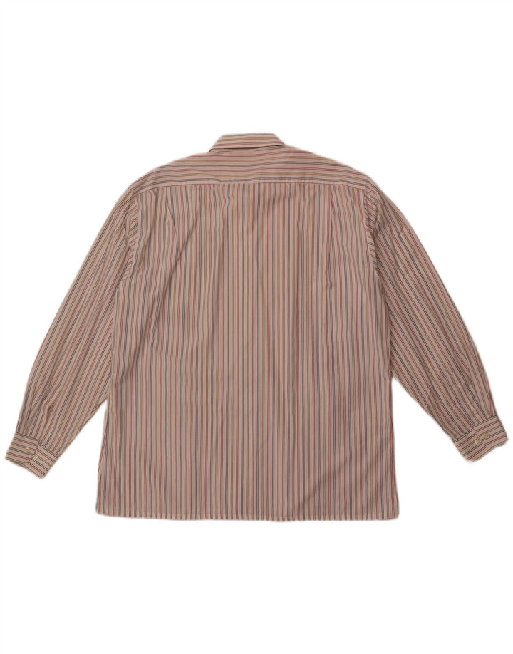 Camicia da uomo CACHAREL taglia 43 XL gessato bianco sporco
