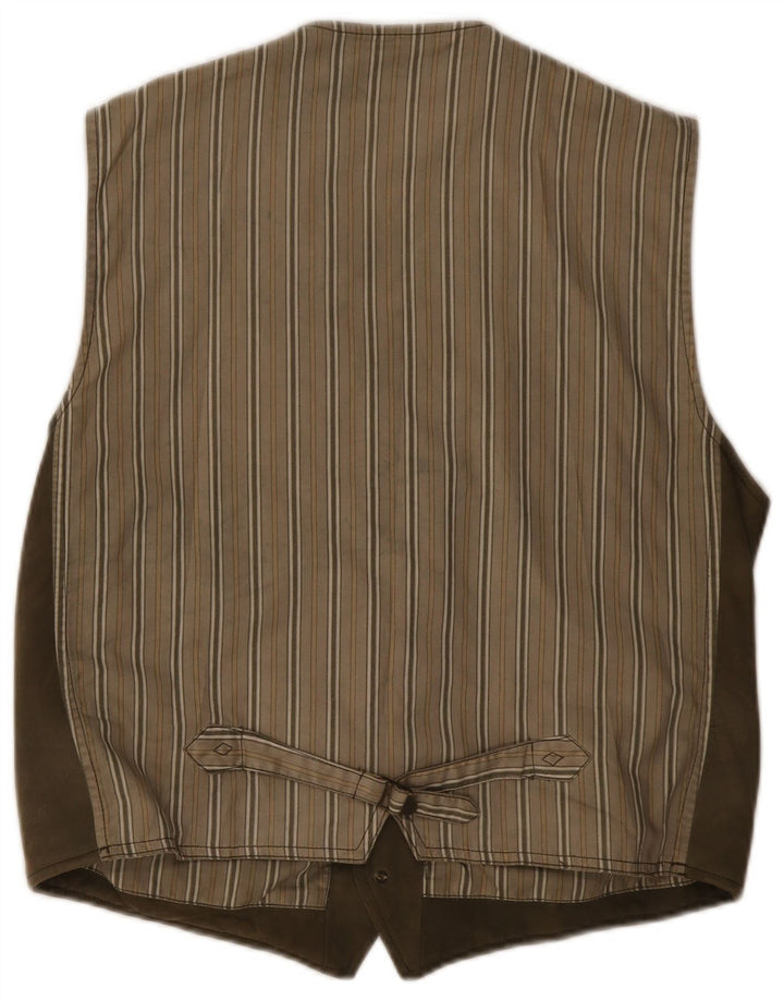 Gilet in pelle scamosciata da uomo Camel Active IT 52 Large Marrone