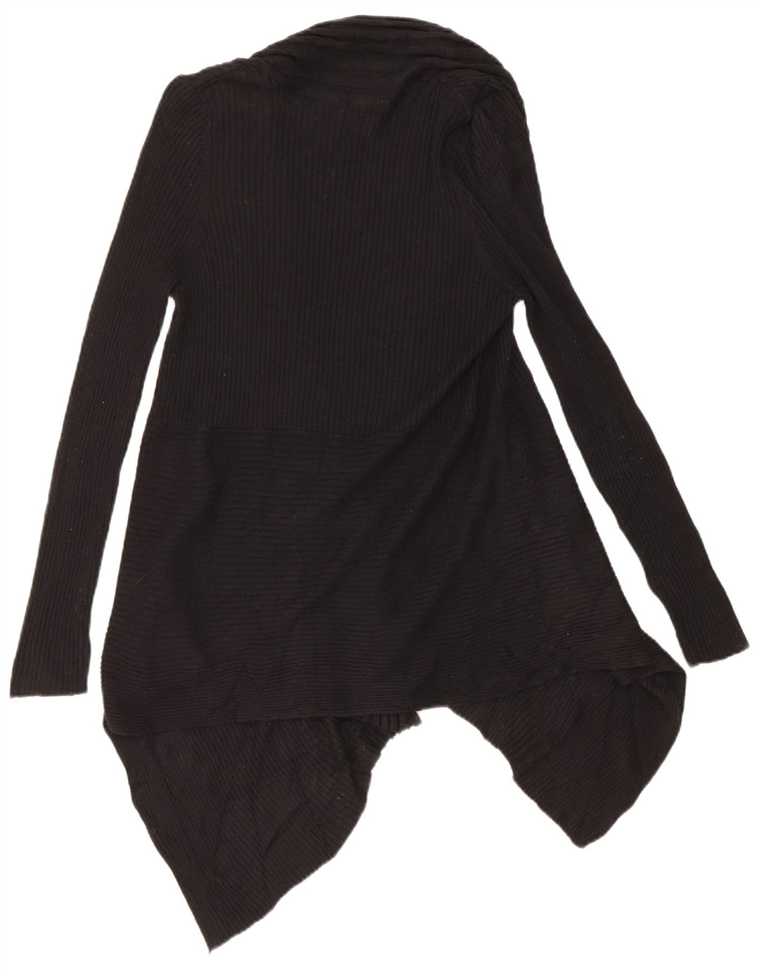 Maglione cardigan asimmetrico da donna Marks & Spencer UK 14 medio nero