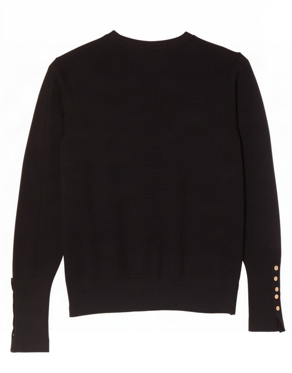 Maglione cardigan da donna Zara UK 14 grande viscosa nera