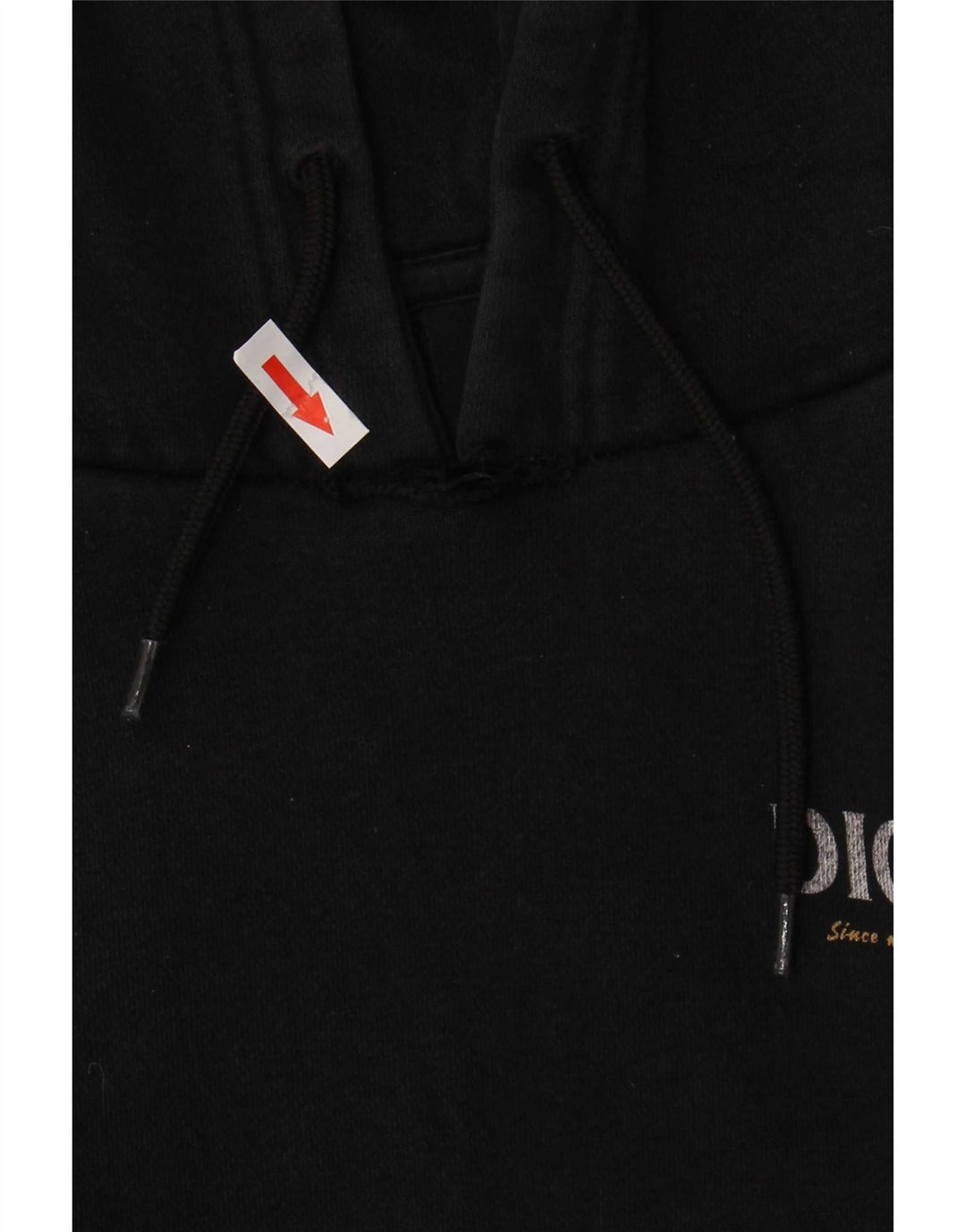 Dickies Felpa con cappuccio grafica da uomo in cotone nero medio