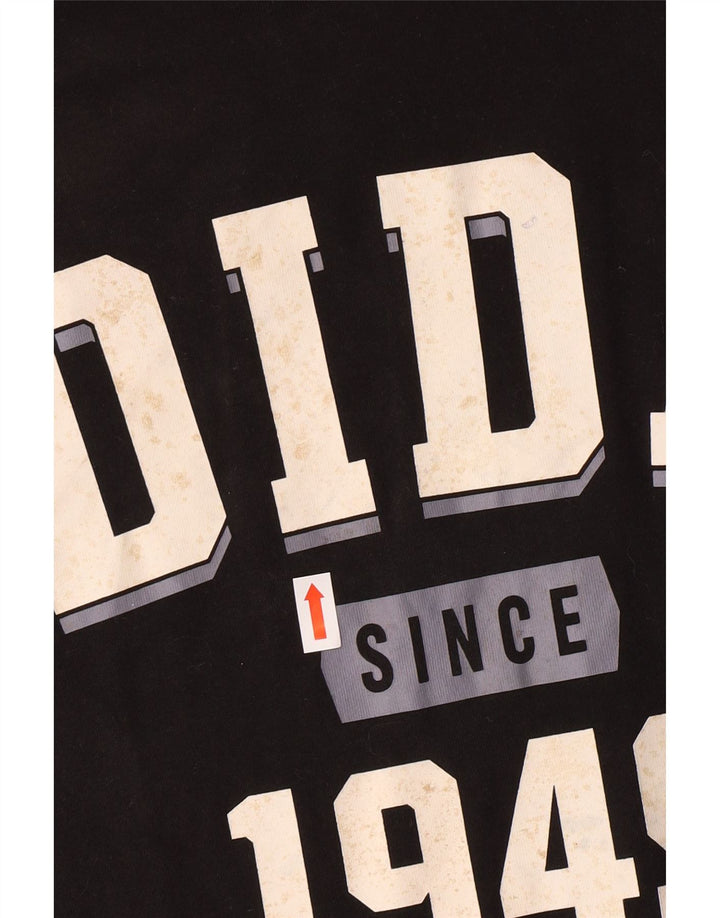 T-shirt grafica da uomo ADIDAS Top 2XL cotone nero