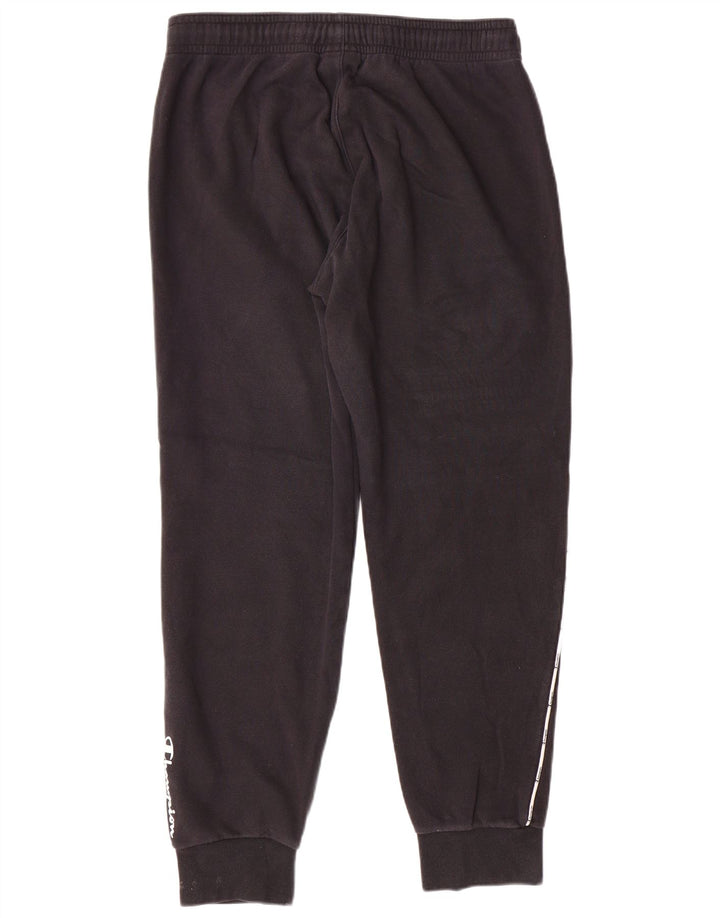 CHAMPION Mens Tracksuit Trousers Joggers Large Black