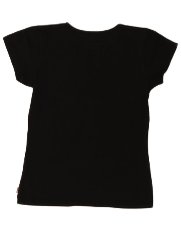 T-shirt grafica per ragazze Levi's Top 15-16 anni in cotone nero