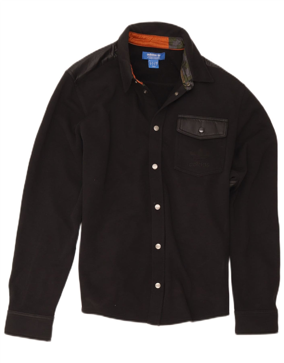 Maglietta da uomo Adidas Small nera in poliestere