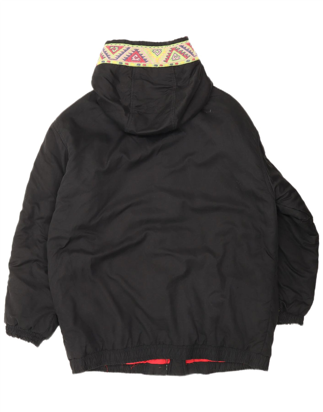 Giacca a vento con cappuccio da uomo Valentino US 42 XL Poliestere geometrico nero