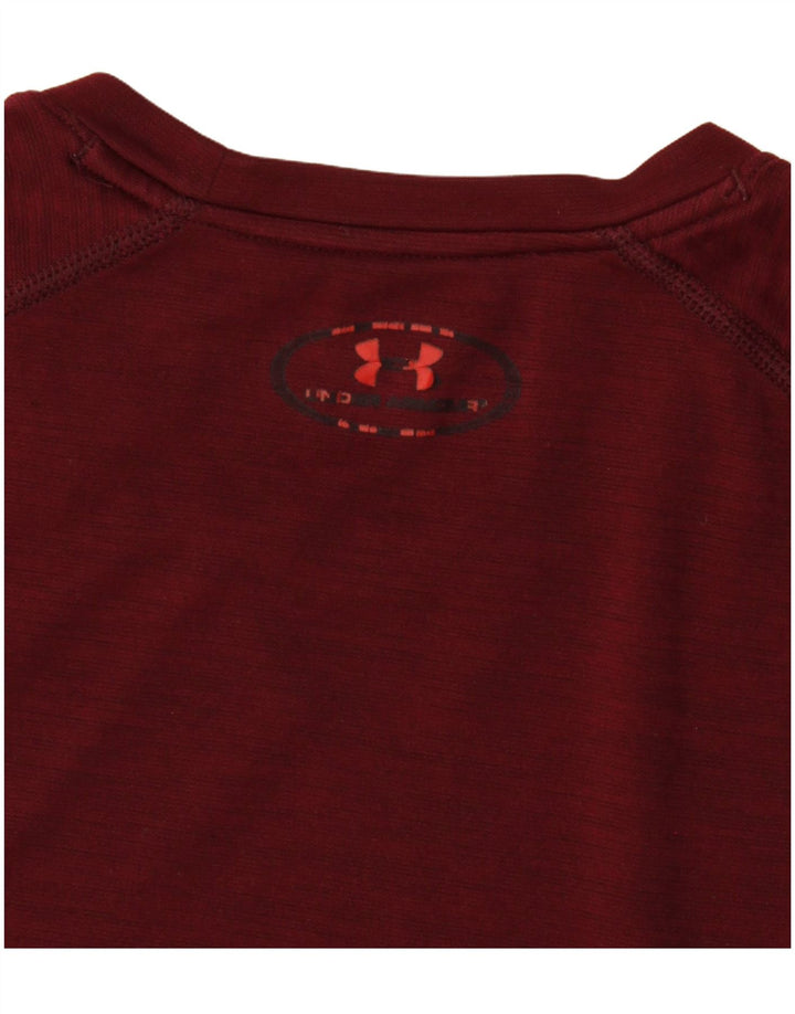 Maglietta Under Armour da uomo Heat Gear Top Borgogna media