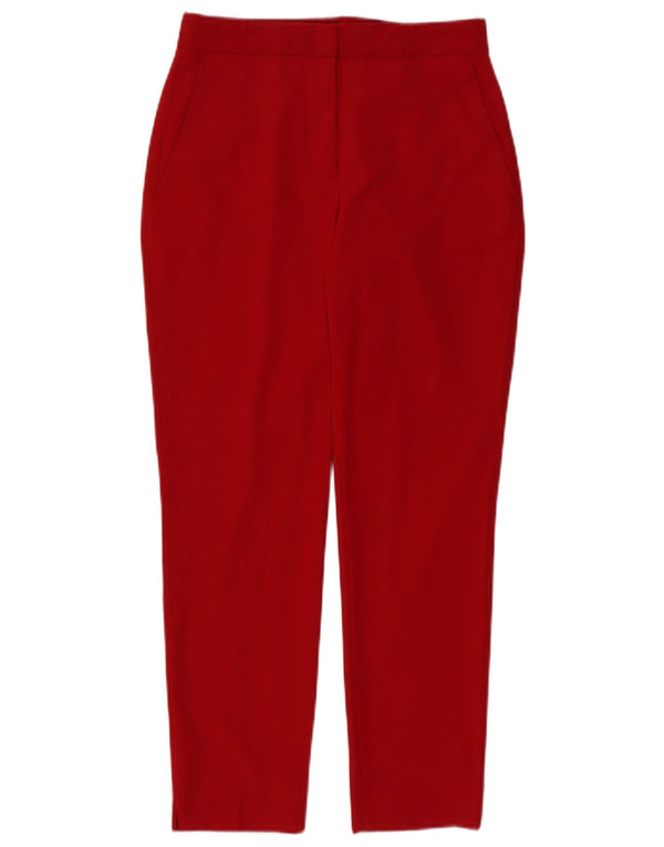 Pantaloni chino affusolati da donna Zara EU 34 2XS W24 L27 poliestere rosso