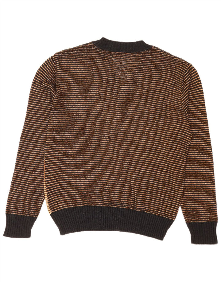 Maglione da uomo con scollo a V Maselli EU 50 Marrone medio a rombi/diamante