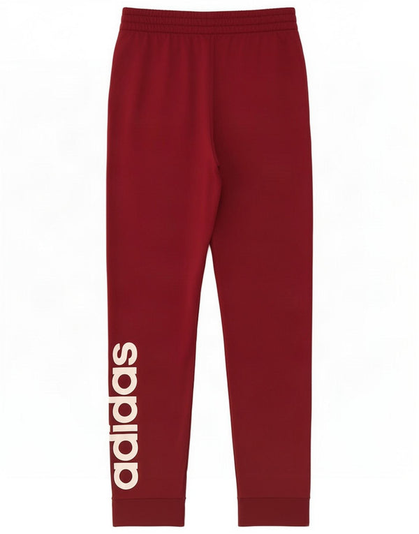 Adidas Pantaloni da tuta con grafica da donna Joggers UK 10 Small Borgogna