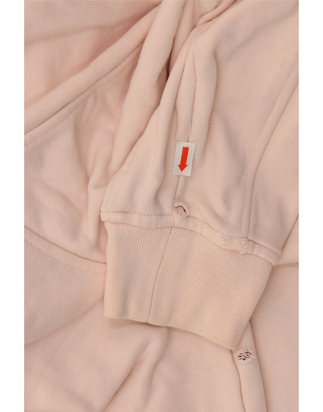 Maglione oversize con cappuccio da donna LEVI'S UK 10 piccolo cotone rosa