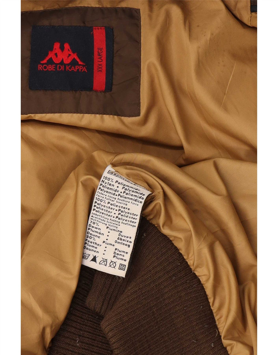 Giacca imbottita da donna Kappa UK 46 3XL Marrone Poliammide