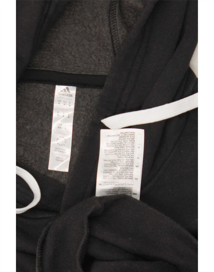Felpa con cappuccio da uomo Adidas Medium in cotone nero
