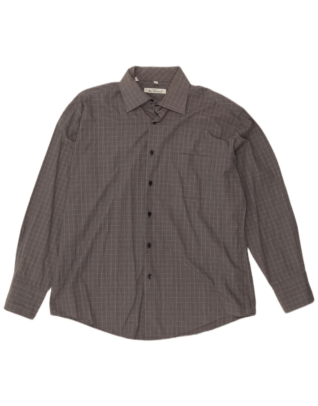 Camicia da uomo BEN SHERMAN XL a quadri grigi