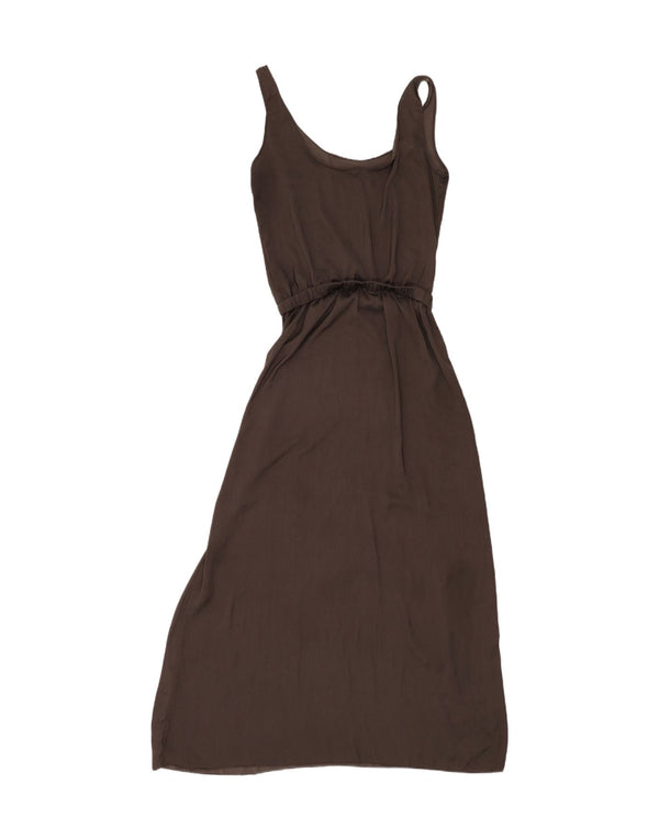 Vestito lungo senza maniche Trafaluc da donna Zara UK 14 grande grigio