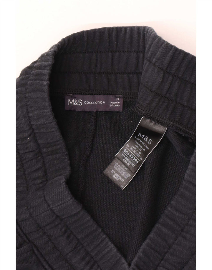 Pantaloncini sportivi da donna Marks & Spencer UK 16 grandi cotone nero