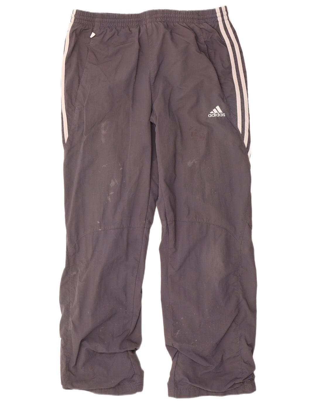 Pantaloni da tuta Adidas da uomo in poliammide grigio medio