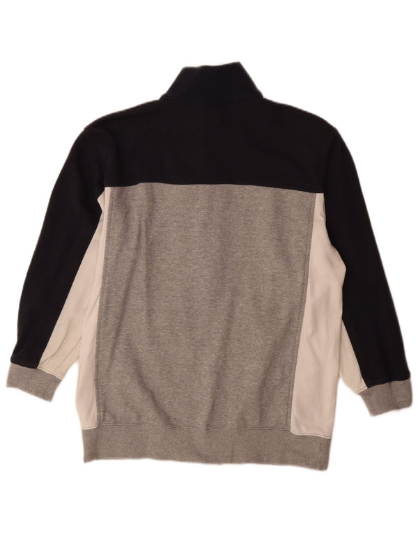 Giacca da tuta da donna Champion UK 16 Large in cotone color block grigio