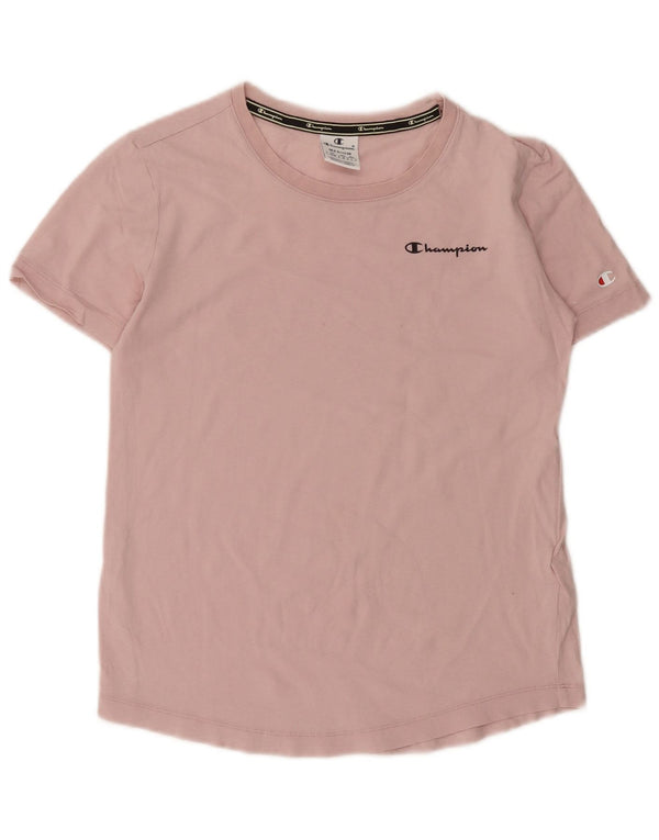 T-shirt da donna Champion Top UK 12 cotone rosa medio