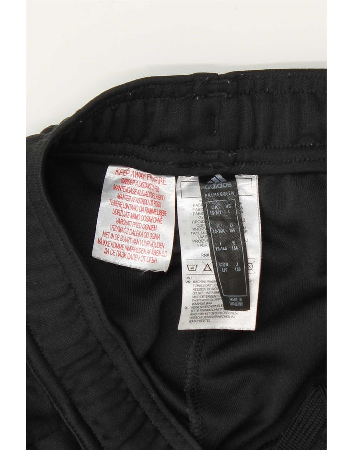 Pantaloni della tuta Adidas Aeroready da ragazzo 13-14 anni in poliestere nero
