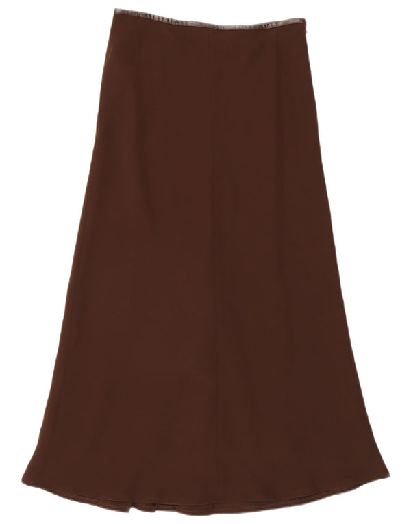 Gonna lunga da donna Luisa Spagnoli IT 44 media W30 poliestere marrone