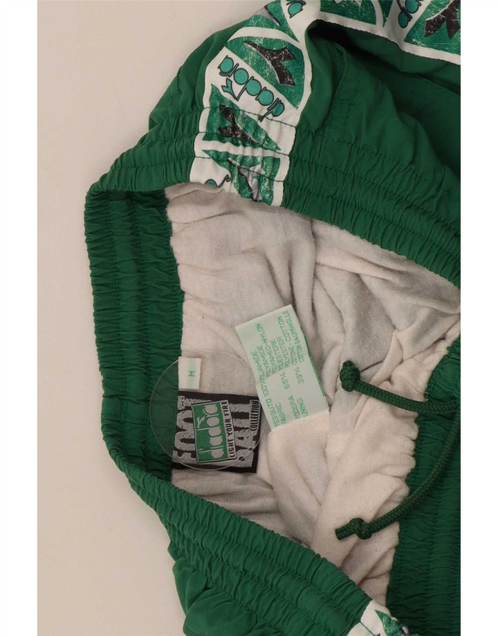 Tuta intera da uomo Diadora Graphic, poliammide color block verde medio