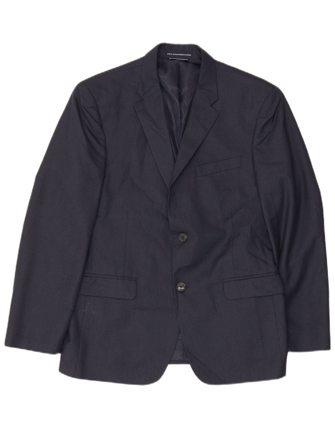 Giacca blazer corta da uomo a 2 bottoni Tommy Hilfiger UK 38 medio blu navy