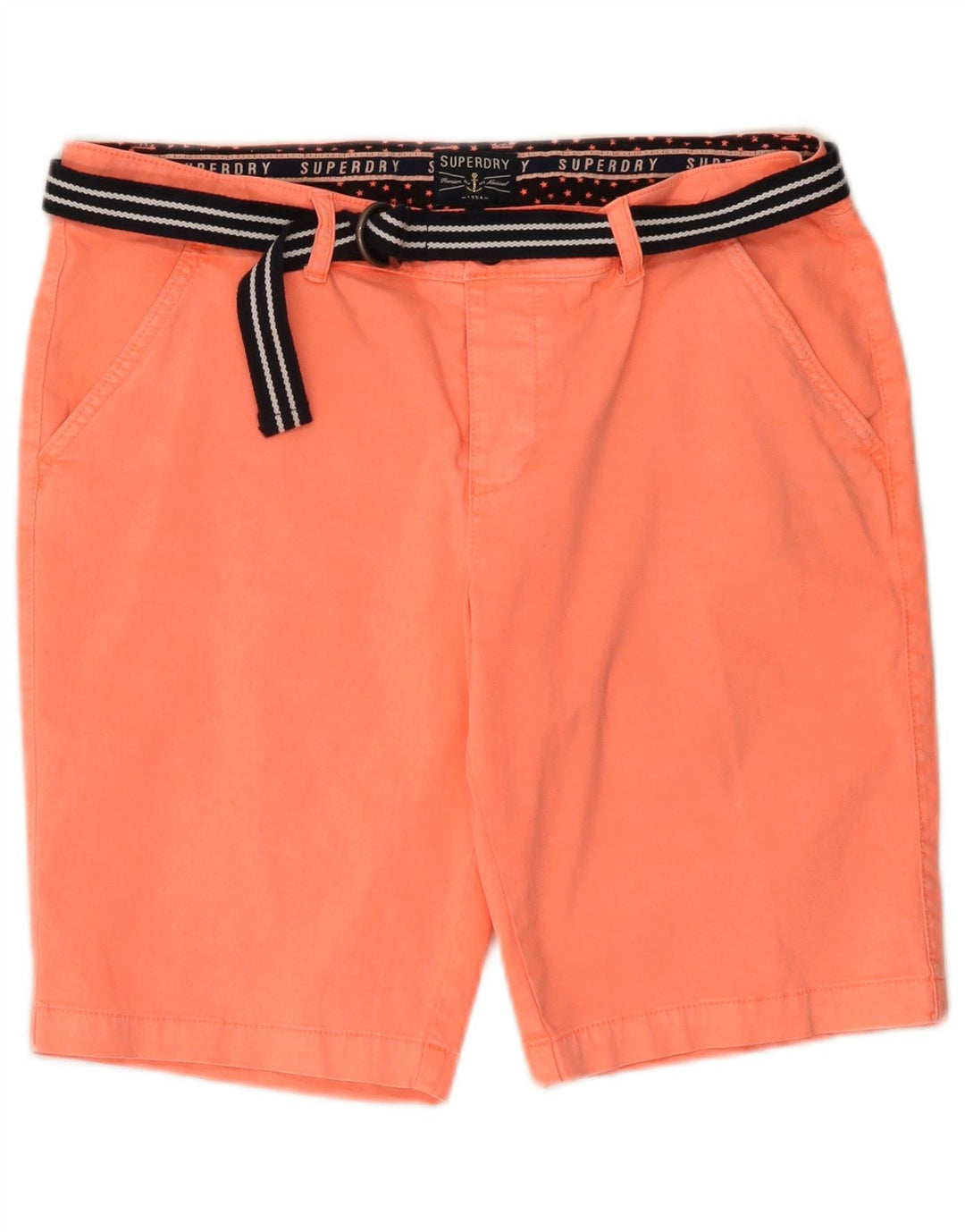 Pantaloncini chino da donna Superdry Large W34 in cotone rosa