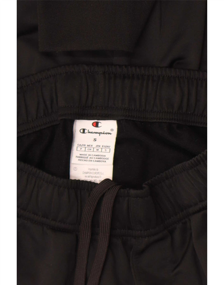 Pantaloni da tuta da uomo Champion Joggers piccoli in poliestere nero