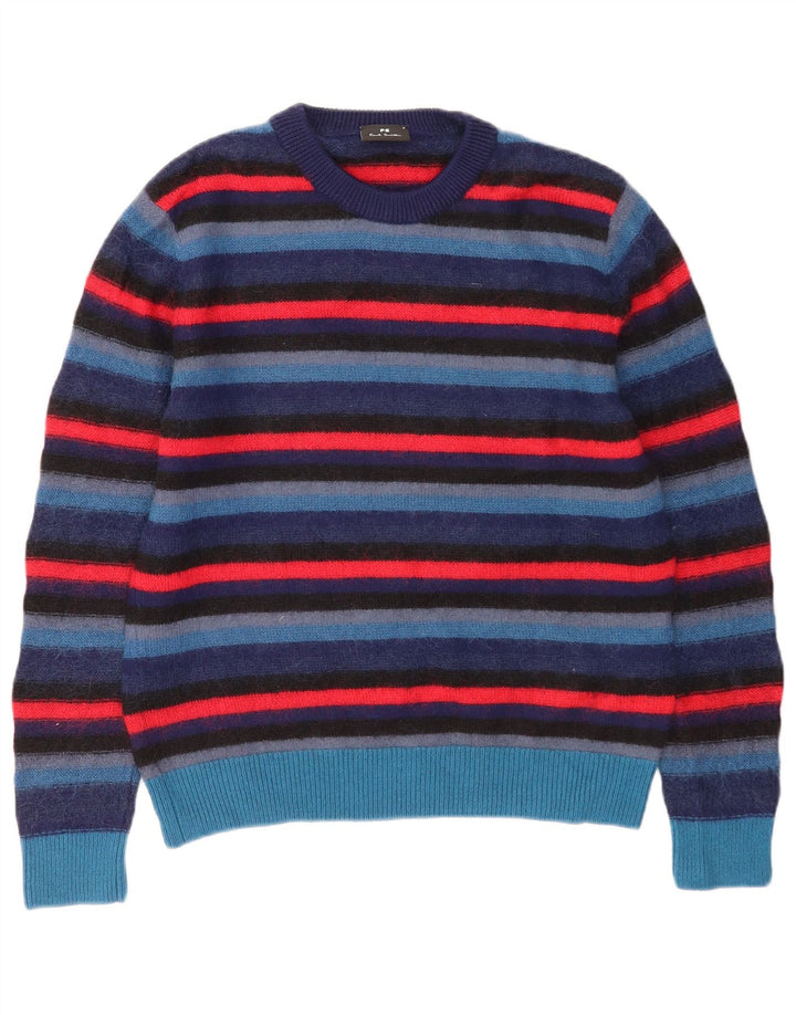 Maglione maglione girocollo da donna Paul Smith UK 10 piccolo multicolore