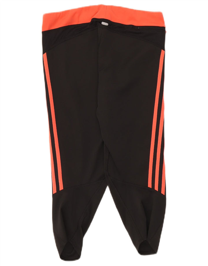 Leggings Adidas Climalite Capri da donna UK 14 Medium Black Colourblock
