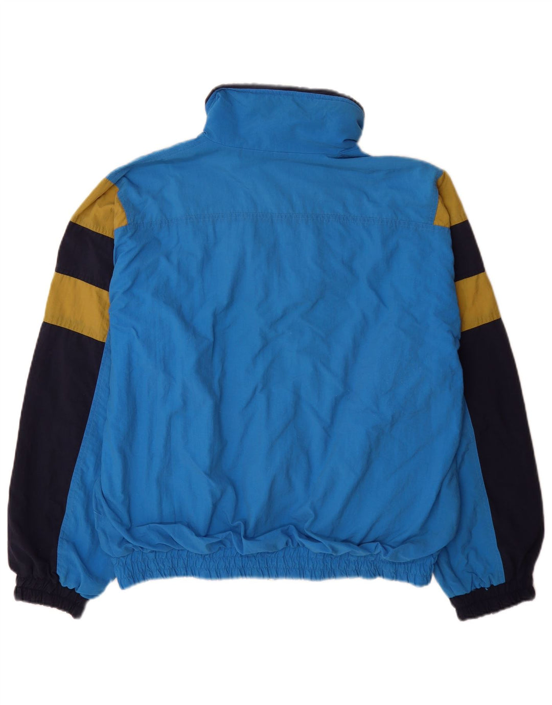 Giacca da tuta da uomo vintage vestibilità ampia, color block blu medio