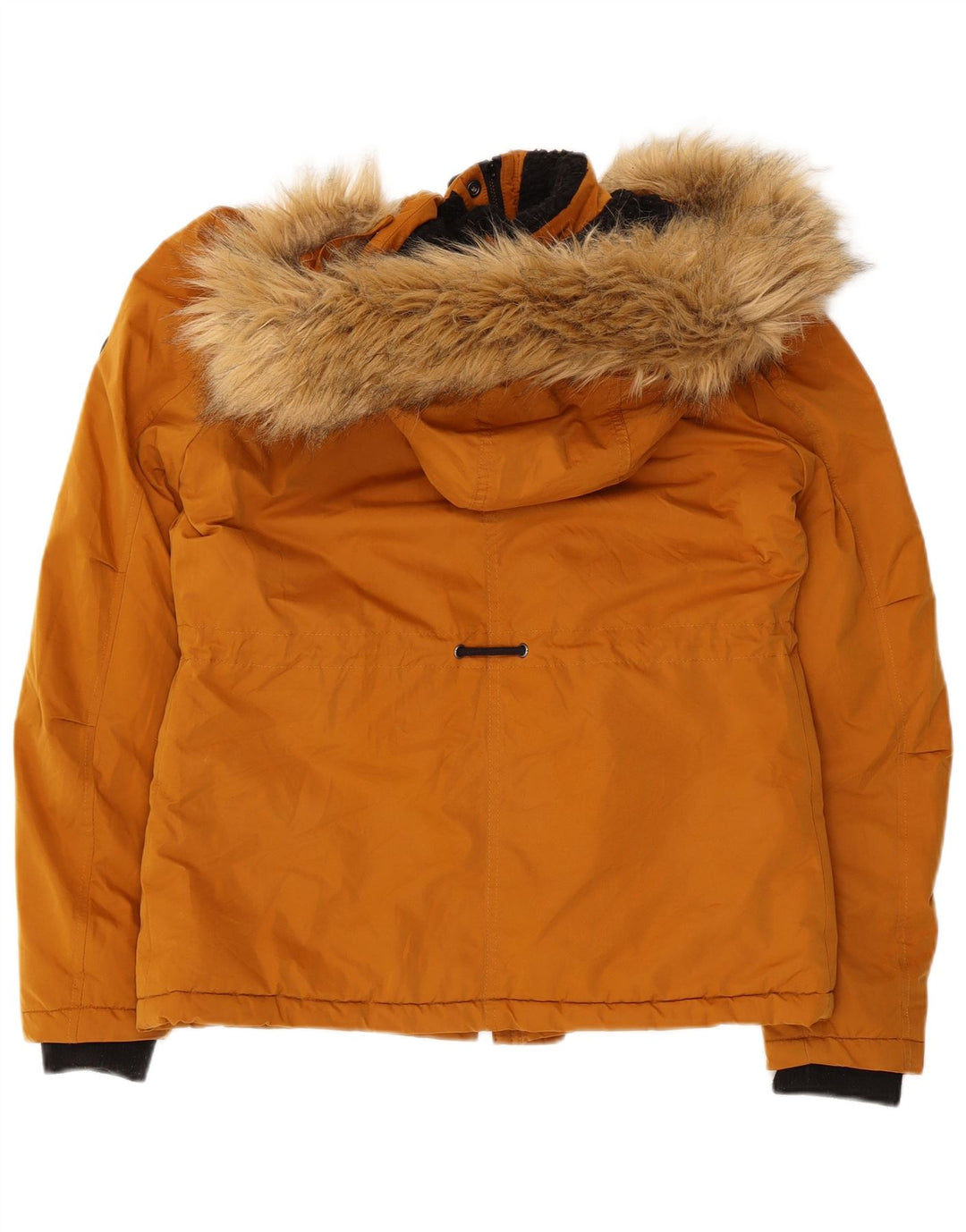 Giacca a vento con cappuccio da donna SUPERDRY UK 8 Small Arancione Poliestere